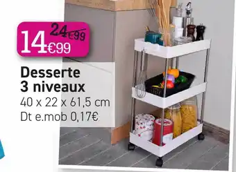 Kandy Desserte 3 niveaux offre