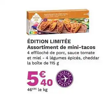 Picard Assortiment de mini-tacos offre