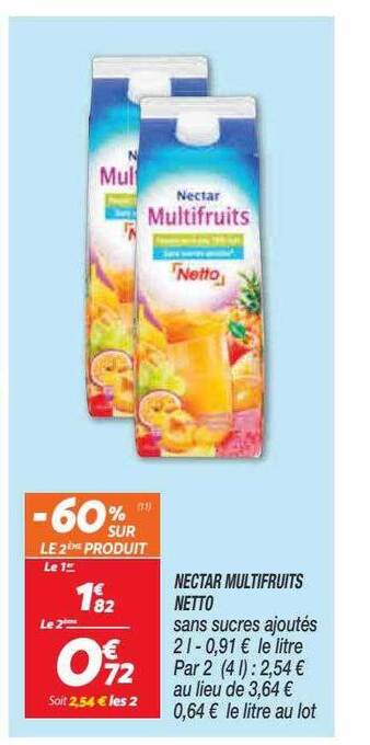 Netto Nectar multifruits offre