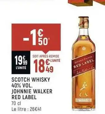 Casino Shop Scotch whisky 40% vol. johnnie walker red label offre