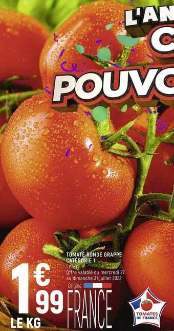 Casino Shop Tomate ronde grappe offre