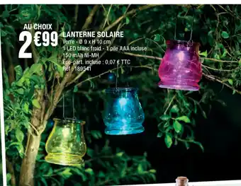 La Foir'Fouille Lanterne solaire offre