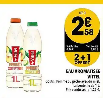 Supeco Eau aromatisée vittel offre