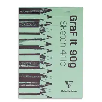 Calipage Clairefontaine bloc de croquis graf it format a3 80 pages microperforées 90g offre