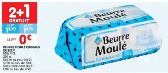 Leader Price Beurre Moulé Cristaux de Sel offre