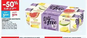 Light & Free Aux Fruits Danone