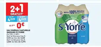 Leader Price Eau Minérale Naturelle Gazeuse St-Yorre offre