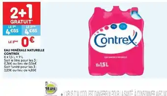 Leader Price Contrex Eau Minérale Naturelle offre