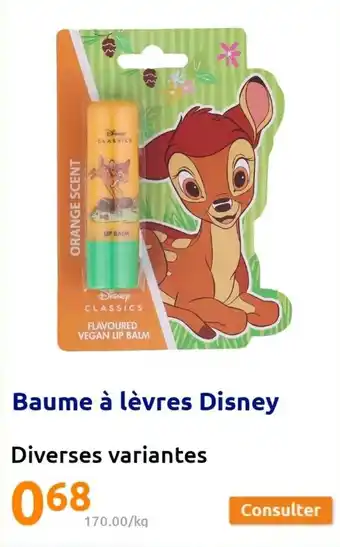 Action Baume à lèvres Disney offre