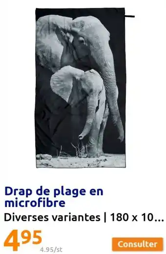 Action Drap de Plage En Microfibre offre