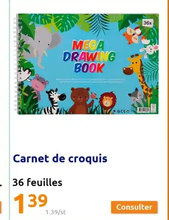 Action Carnet de Croquis offre