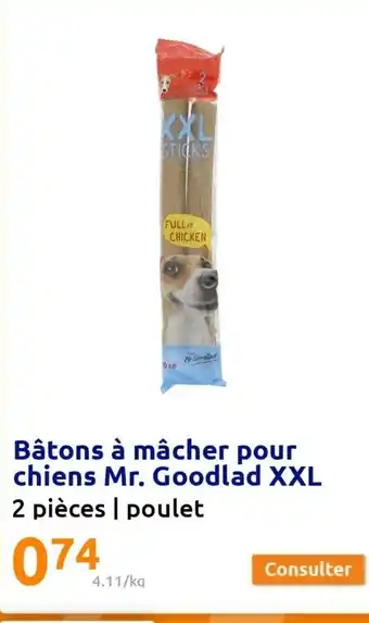 Action Bâtons à mâcher Pour Chiens Mr Goodland XXL offre