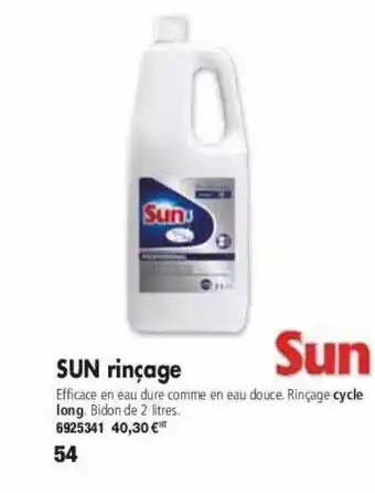 Plein ciel Sun rinçage offre