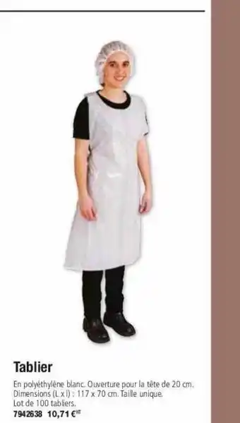 Plein ciel Tablier offre