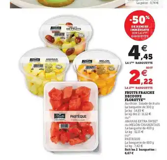 U Express Fruits fraîche découpé florette offre