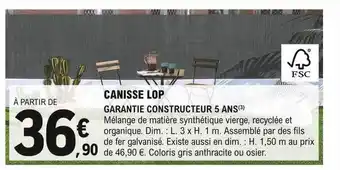 E.Leclerc Brico Canisse lop offre
