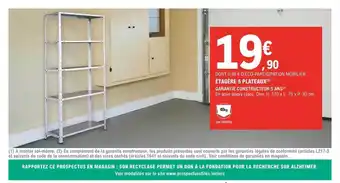E.Leclerc Brico Étagère 5 plateaux offre