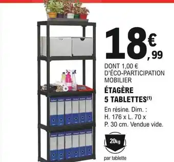 E.Leclerc Brico Étagère 5 tablettes offre