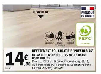 E.Leclerc Brico Revêtement sol stratifié offre