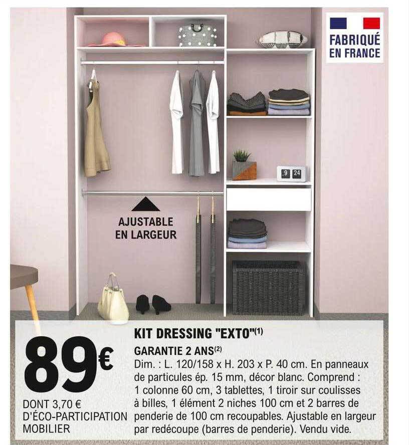 Promo Kit dressing exto chez E.Leclerc Brico