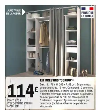 E.Leclerc Brico Kit dressing corido offre