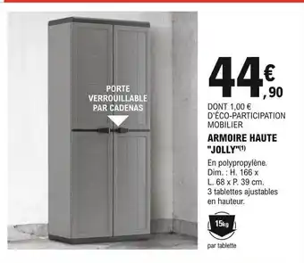 E.Leclerc Brico Armoire haute jolly offre