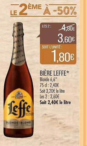 Match Bière leffe offre