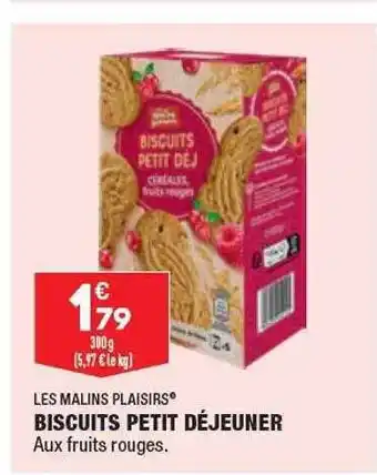 ALDI Les malins plaisirs biscuits petit déjeuner offre