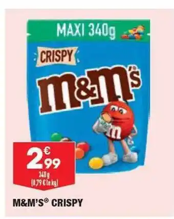 ALDI M&m's crispy offre
