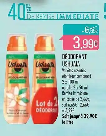 Match Déodorant ushuaia offre