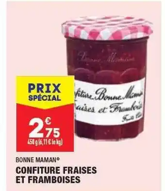 ALDI Bonne maman confiture fraises et framboises offre