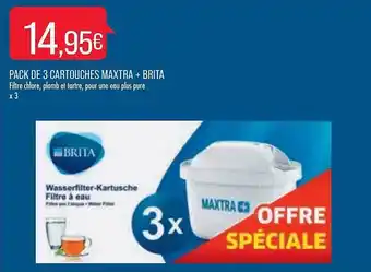 Match Pack de 3 cartouches maxtra + brita offre