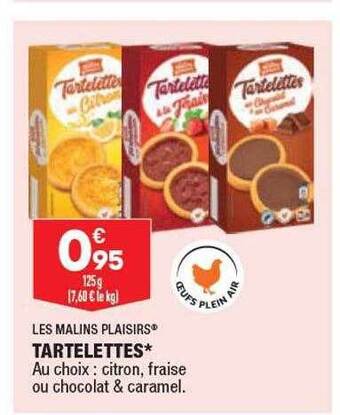 ALDI Les malins plaisirs tartelettes offre