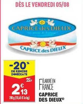 ALDI Caprice des dieux offre