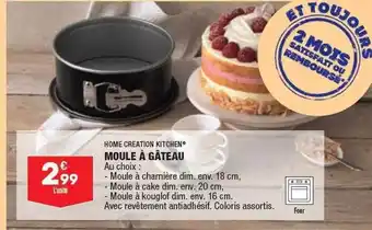 ALDI Home creation kitchen moule à gâteau offre
