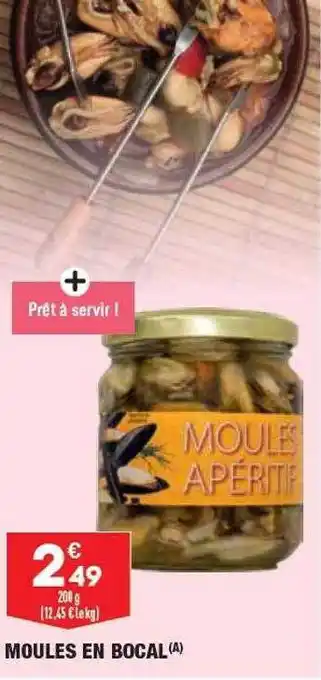 Moules en bocal