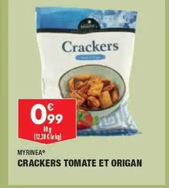ALDI Crackers tomate et origan myrinea offre