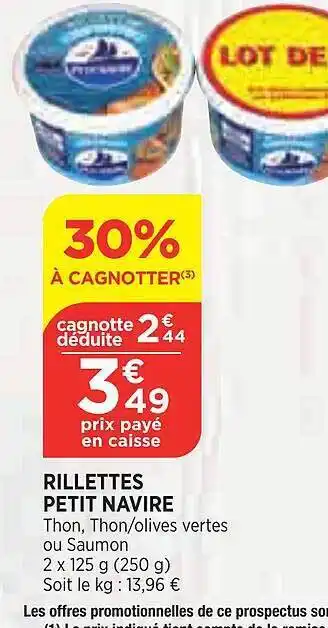 Bi1 Rillettes petit navire offre