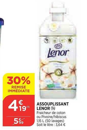 Bi1 Assouplissant lenor offre