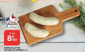 Bi1 Andouillettes nature ou herbes offre