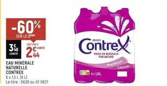 Eau minérale naturelle contrex