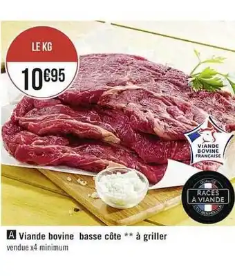 Casino Supermarchés Viande bovine basse côte ** à griller offre
