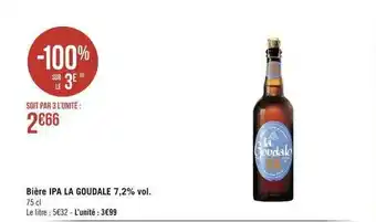 Géant Casino Bière ipa la goudale 7,2% vol. offre