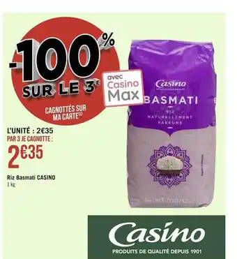 Géant Casino Riz basmati casino offre