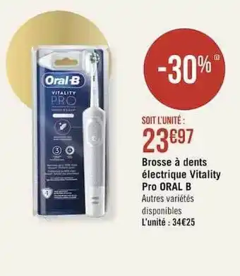 Géant Casino Brosse à dents électrique vitality pro oral b offre
