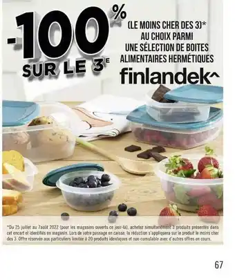 Boîtes alimentaires hermétiques finlandek^