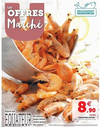 Hyper U Crevettes cuites offre