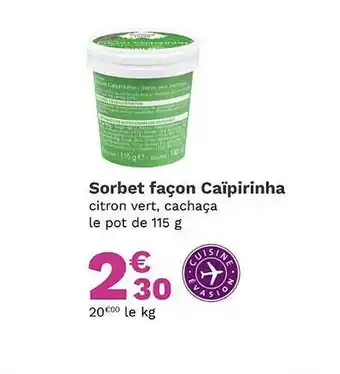 Picard Sorbet façon caïpirinha offre