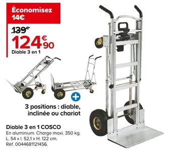 Castorama Diable 3 en 1 cosco offre