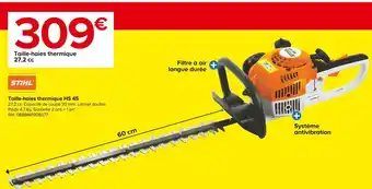 Castorama Stihl taille-haies thermique hs 45 offre